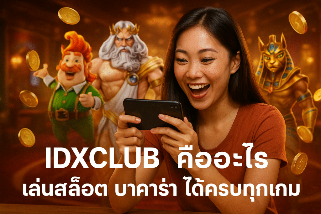 IDXCLUB คืออะไร เล่นสล็อต บาคาร่า ได้ครบทุกเกม