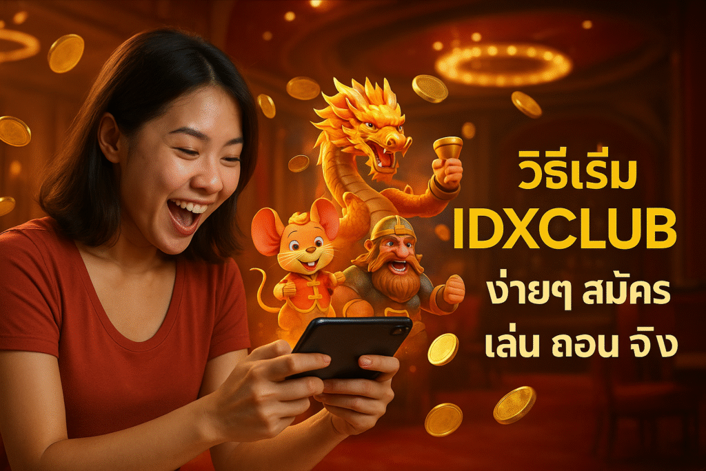 วิธีเริ่ม IDXCLUB ง่ายๆ สมัคร เล่น ถอน จริง