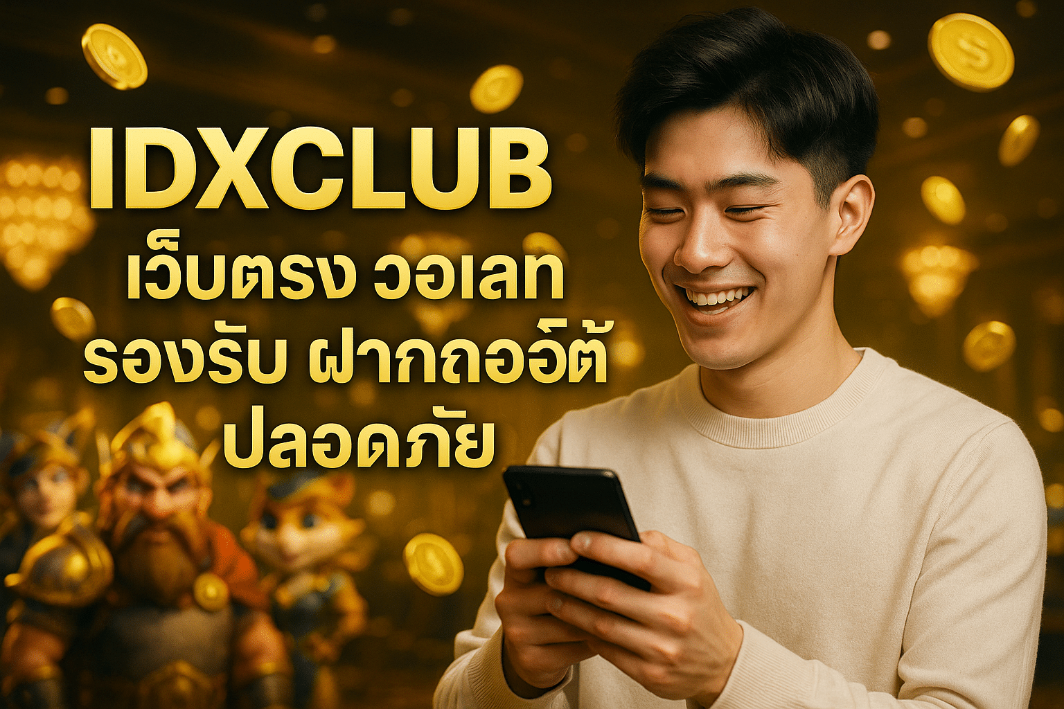 IDXCLUB เว็บตรง วอเลทรองรับ ฝากถอนออโต้ ปลอดภัย